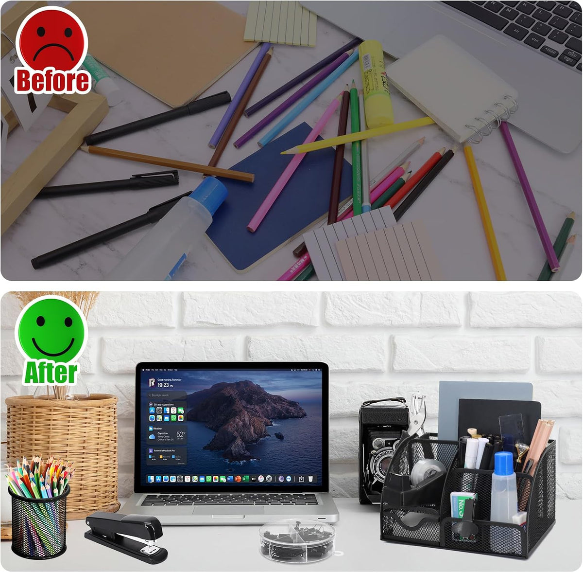 13-in-1 Office Desk Organizer Set for Back to School Supplies Accessories