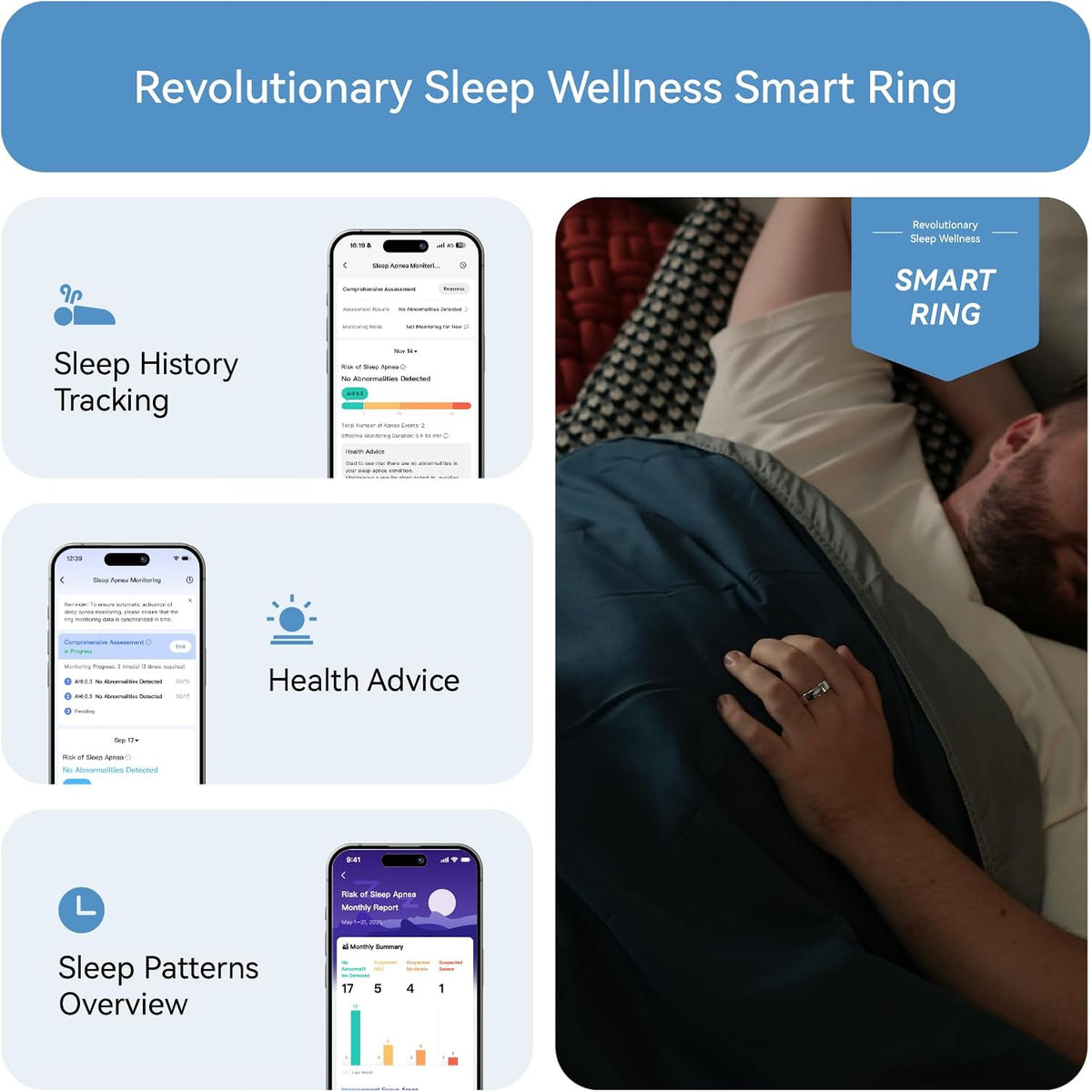 RingConn Gen 2 Smart Ring, No App Subscription, Size First with Sizing Kit, 12-Day Battery Life, Stress/Women's Health Tracker, Compatible with Android & iOS (Rose Gold, Size 7)