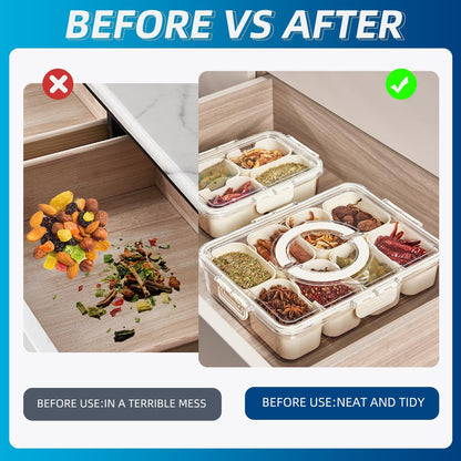 Pure Future 50-Piece Large Airtight Food Storage Containers with Lids, BPA-Free Stackable & Microwave Safe Kitchen Set for Meal Prep, Freezer Use - 25 Containers & Lids, Leakproof Design