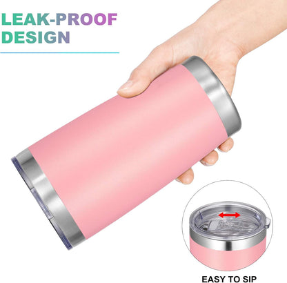 VEGOND 20oz Tumbler with Lid and Straw Stainless Steel Tumbler Cup Bulk Vacuum Insulated Double Wall Travel Coffee Mug Powder Coated Coffee Cup (Bluish Violet 6 Pack)