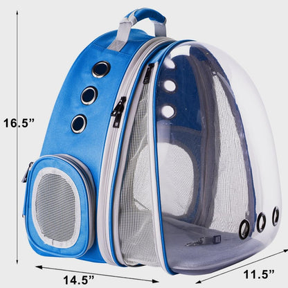 WEVONIGU Front Expandable Cat Backpack Carrier,Fit up to 16 lbs,Pet Carrier Backpack,Space Capsule Astronaut Bubble Window Bag,Cats and Puppies,Airline-Approved,Designed for Travel,Hiking,Walking