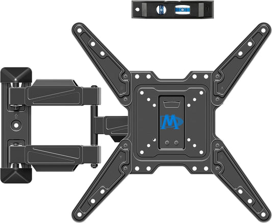 Mounting Dream TV Wall Mount for Most 26-55" TVs, TV Mount Full Motion with Swivel Articulating Arm, Perfect Center Design Wall Mount TV Bracket, up to VESA 400x400mm and 77 lbs Loading MD2418-MX