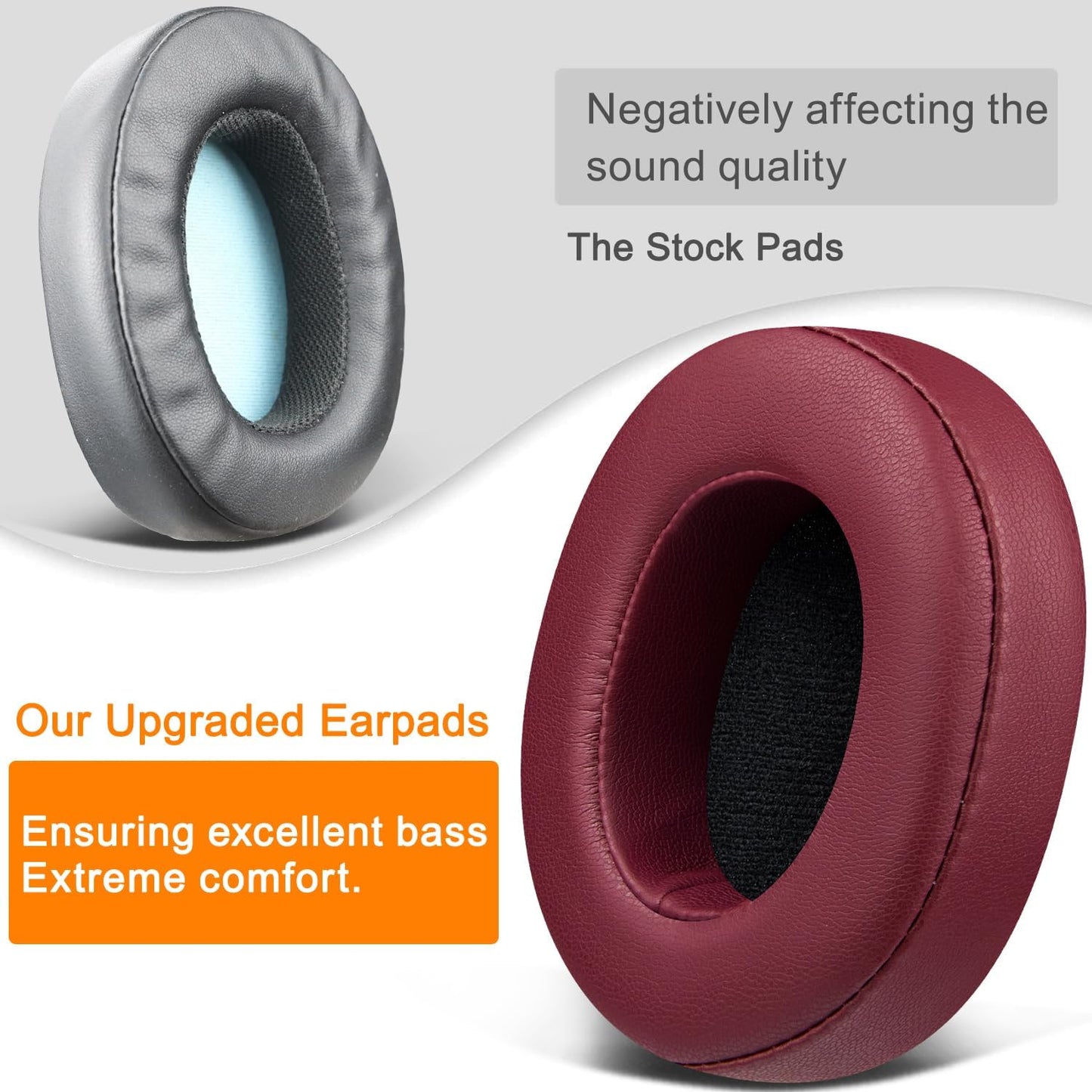 SOULWIT Replacement Earpads for Skullcandy Hesh 3/ANC/Evo & Crusher Wireless/ANC/Evo & Venue ANC Over-Ear Headphones, Ear Pads Cushions with Noise Isolation Foam - Hesh3 PL Black