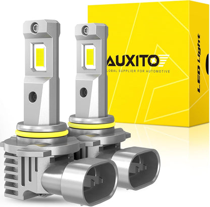 AUXITO H11 LED Headlight Bulbs, 400% Brighter 6500K White Wireless LED Headlights for H8 H9 H16 Fog Lights, DRL, Low Beam or High Beam, Direct Install Plug and Play, IP68 Waterproof, Pack of 2