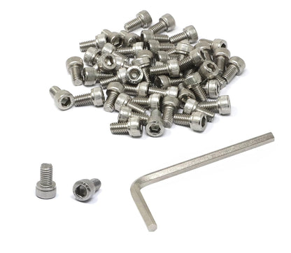 iexcell 25 Pcs M6 x 20mm Thread Pitch 1 mm Stainless Steel 304 Hex Socket Head Cap Screws Bolts Kit