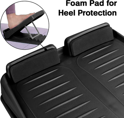 Slant Board Calf Stretcher Adjustable 4-Level Incline Wedge Stretcher Adjustable 4-Level Incline Wedge, Stretchy