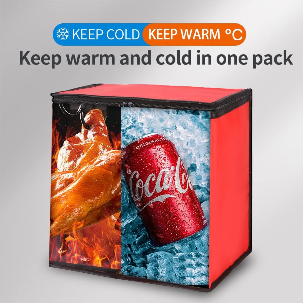 Purilite Select™ Insulated Food Delivery Bag – Extra Large Thermal Carrier for Hot &amp; Cold Food Transport