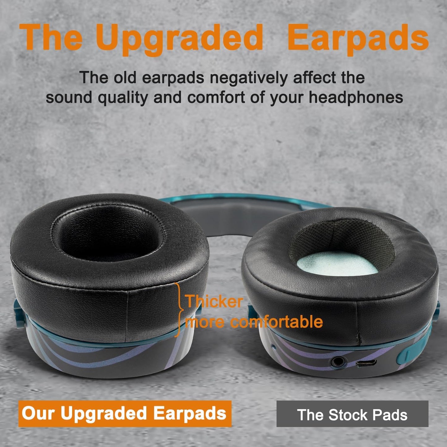 SOULWIT Replacement Earpads for Skullcandy Hesh 3/ANC/Evo & Crusher Wireless/ANC/Evo & Venue ANC Over-Ear Headphones, Ear Pads Cushions with Noise Isolation Foam - Hesh3 PL Black