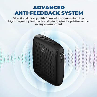 WinBridge Wireless Voice Amplifier with Microphone for Teachers,Tours WB009 | Portable PA System with Bluetooth Handheld Mic, Speaker Mic Set, Cardioid Pickup for Classroom, Outdoor, Public Speaking