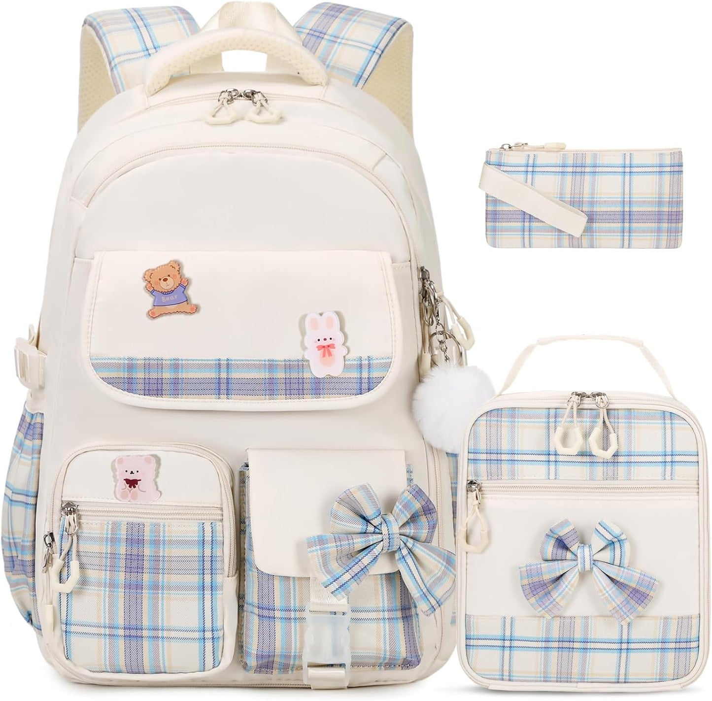 ACESAK Girls Backpack - 3PCS Backpack for Girls Cute School Backpacks for Girls Kindergarten