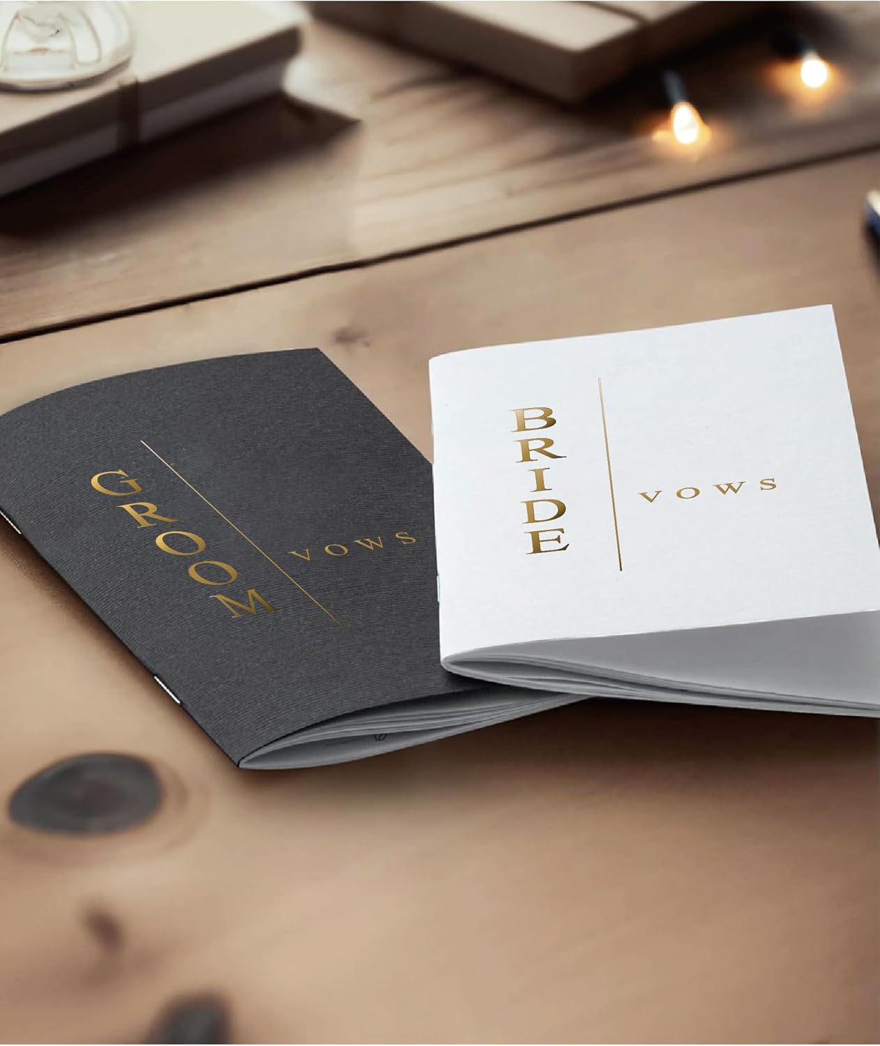GroomBrideGifts Wedding Vow Book for His and Hers, Soft Touch, Perfectly Sized Bride and Groom Vow Books, Wedding Essentials, Wedding Registry Ideas, His and Hers Gifts
