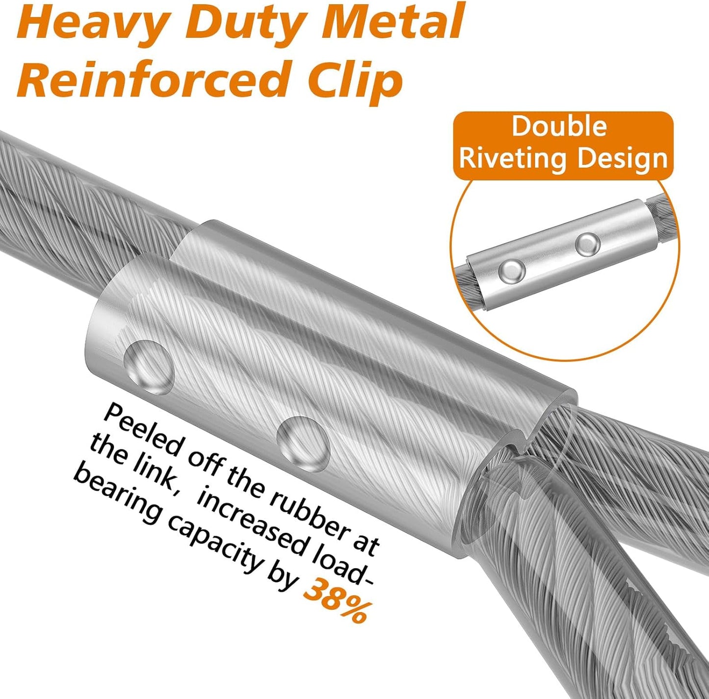 XiaZ Dog Runner Cable Dog Run Trolley Tie Out Cable Dog Chains for Outside Yard Camping Up to 250 Pound, 20 Feet