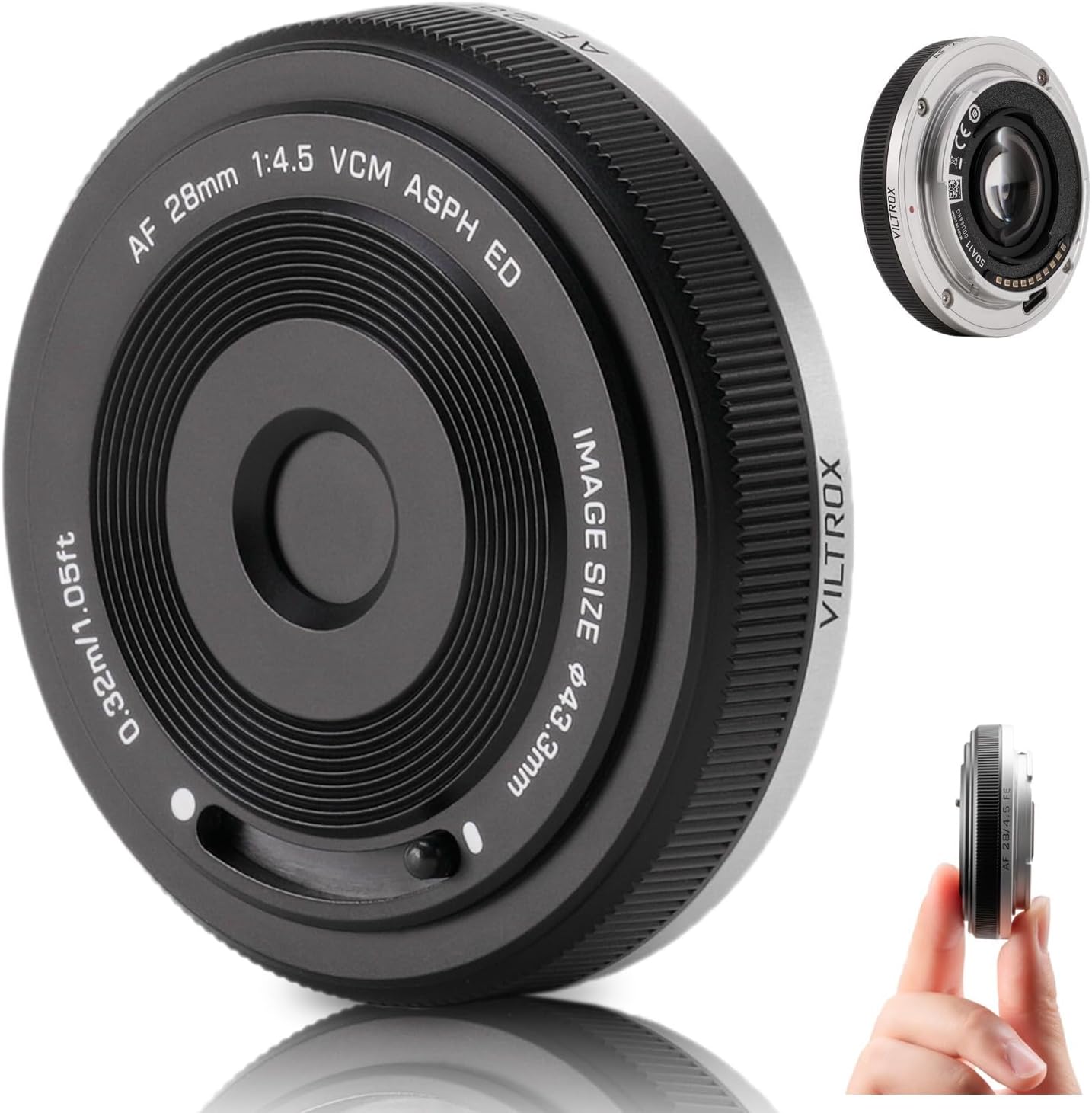 VILTROX 25mm f1.7 E, APS-C Lens for Sony E, Large Aperture STM Auto Focus Lens for Sony E-Mount A7C A7RII A7SII A7II A7RIII A7IV A7RIV A9 A1 ZVE1 A93 A6700 A6600 A6500 A6400 FX3 ZV-E10 FX30 ZV-E10II