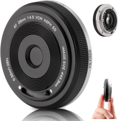 VILTROX 25mm f1.7 E, APS-C Lens for Sony E, Large Aperture STM Auto Focus Lens for Sony E-Mount A7C A7RII A7SII A7II A7RIII A7IV A7RIV A9 A1 ZVE1 A93 A6700 A6600 A6500 A6400 FX3 ZV-E10 FX30 ZV-E10II