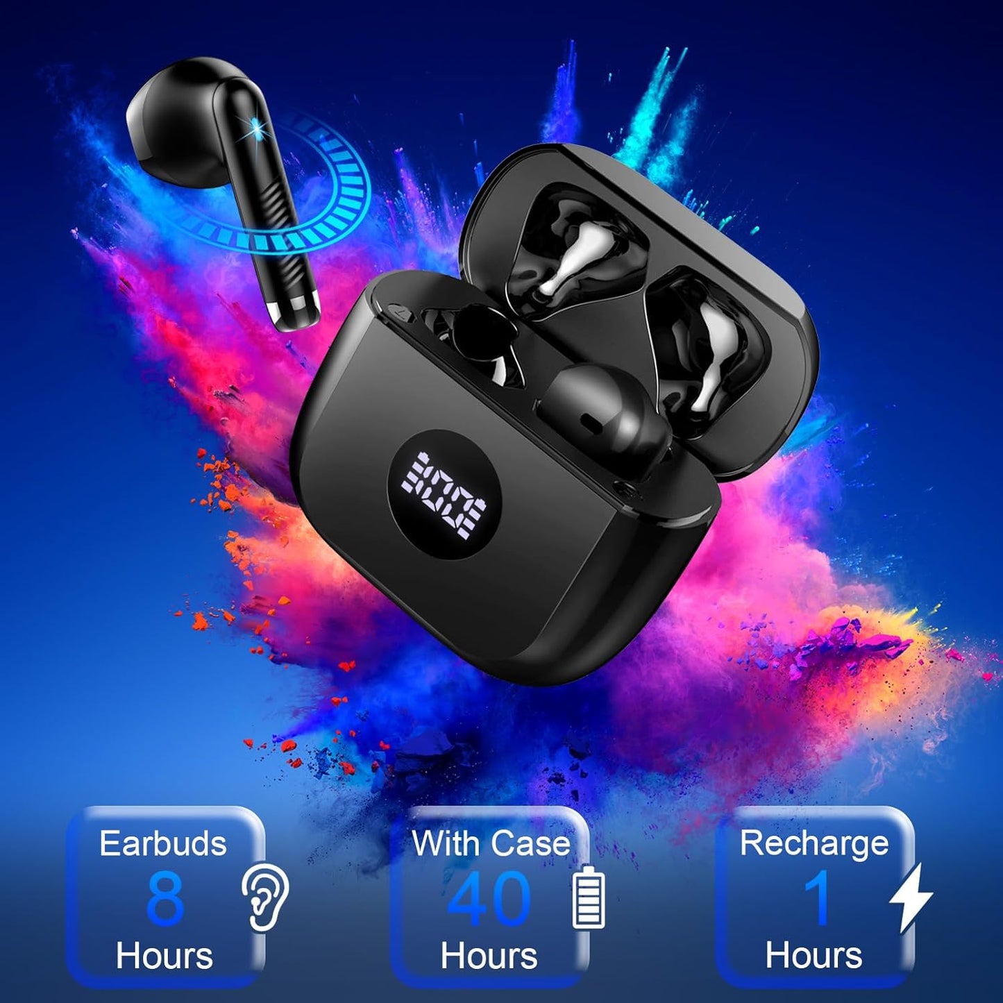 Purilite Select True Wireless Earbuds | Next-Gen Audio with Smart Touch & 40H Battery