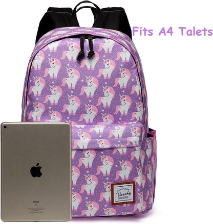 VASCHY Lightweight School Backpack for Women with Sleeve for 14" Laptop