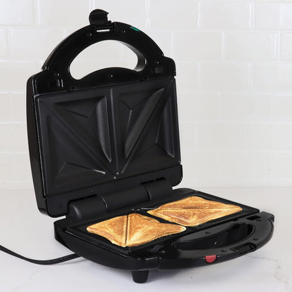 Total Chef 4 in1 Grill Waffle Maker - Mini Belgium Gaufre, Sandwich, Panini Press Machine, Electric, Non-Stick Removable Plates, Easy To Clean Countertop Cooking Kitchen Appliance For Breakfast