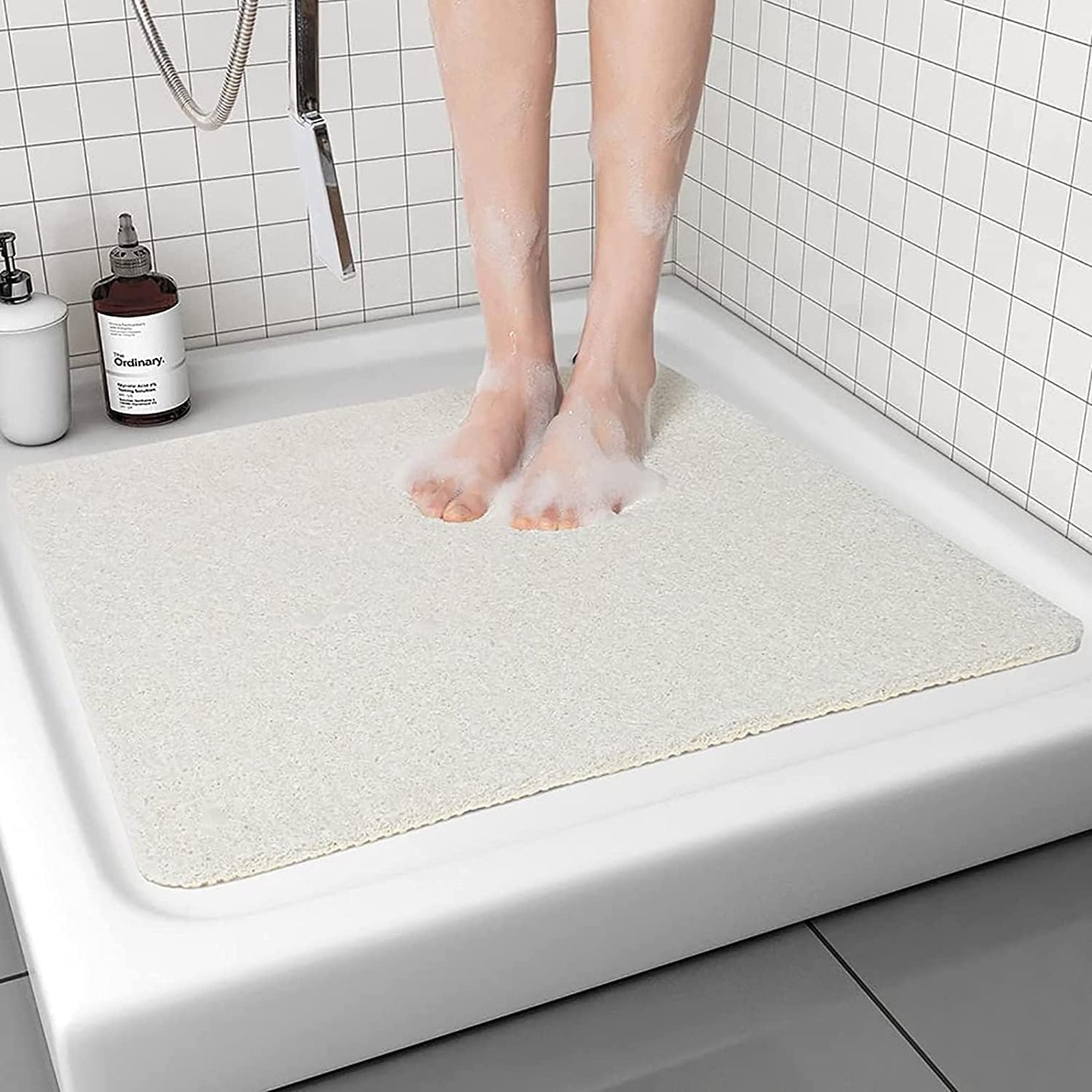 Loofah Mats for Shower, Non Slip | Quick Drying | Soft on Your Feet | Soft Textured Shower Mat Bath Mat Bathtub Mat Massage Mat Loofah Mat for Bathroom,Shower Tub or Wet Areas