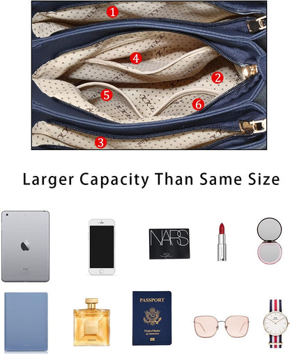 KKXIU Trendy Tote Bag for Women Lightweight Oxford Big Capacity Shoulder Purses and Handbags