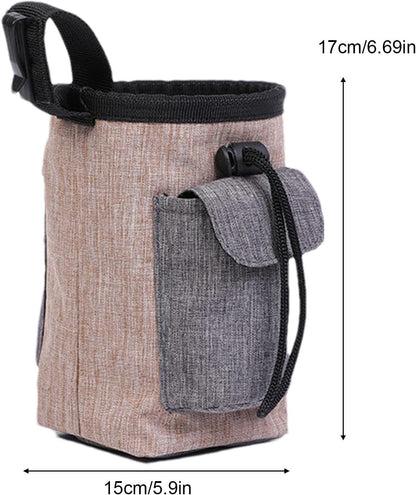 Dog Treat Pouch Bag | Portable Dog Treat Snack Bag Pouch | Dog Treat Carrier Holder, Treat Storage Holder for Travel Dog Walking Puppy Training