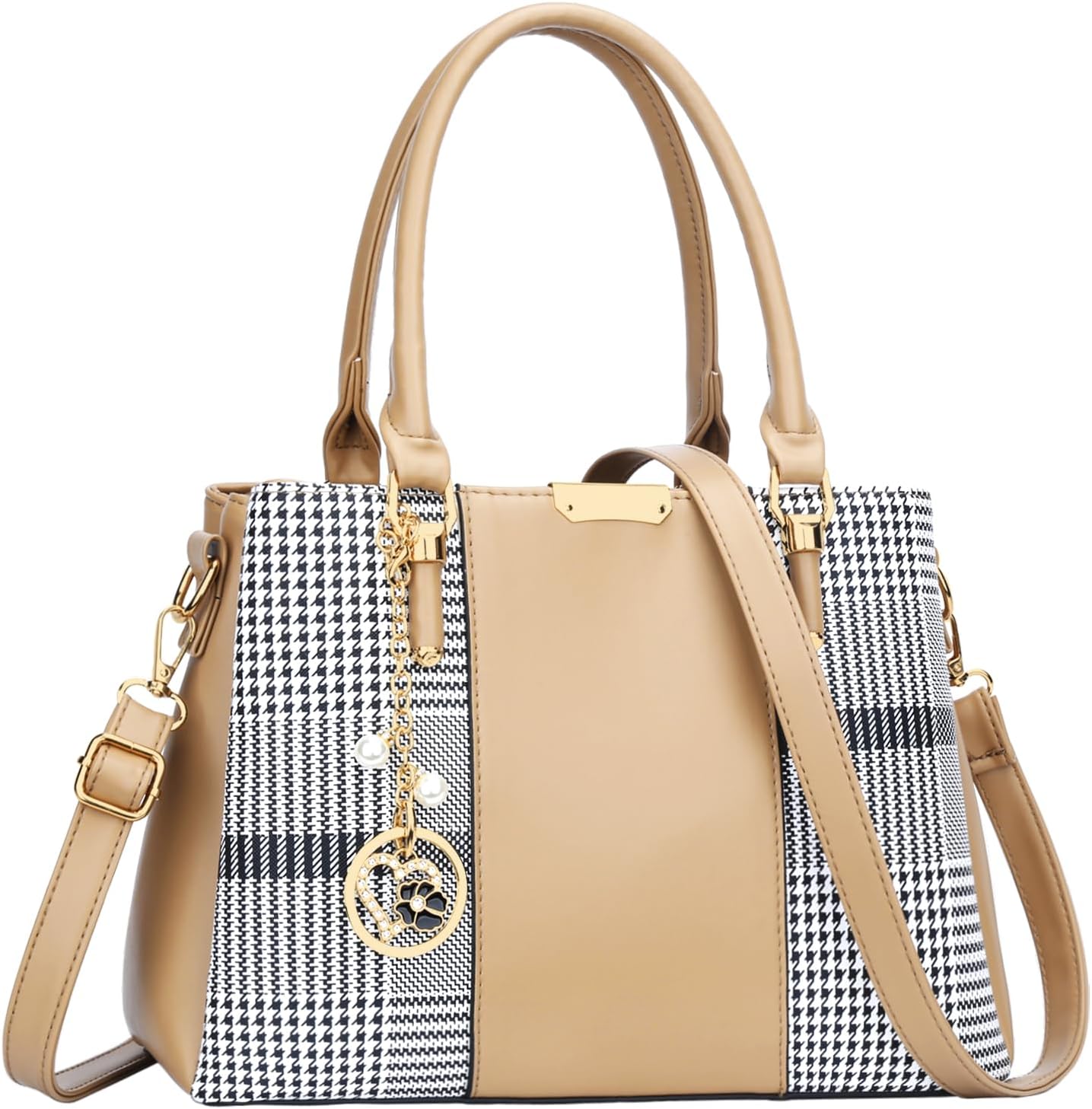 KKXIU Trendy Tote Bag for Women Lightweight Oxford Big Capacity Shoulder Purses and Handbags