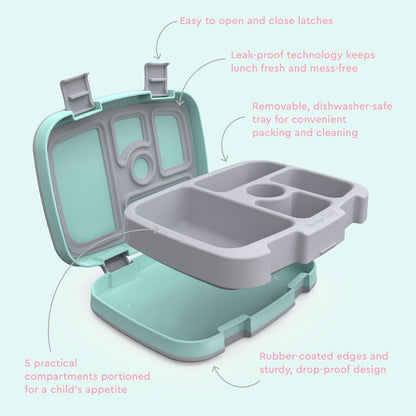 Bentgo Kids Prints Leak-Proof, 5-Compartment Bento-Style Kids Lunch Box - Ideal Portion Sizes for Ages 3 to 7 - BPA-Free, Dishwasher Safe, Food-Safe Materials - 2021 Collection (Llamas)