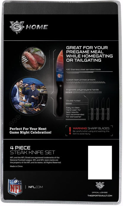 The Sports Vault by Inglasco NFL Chicago Bears Steak Knives