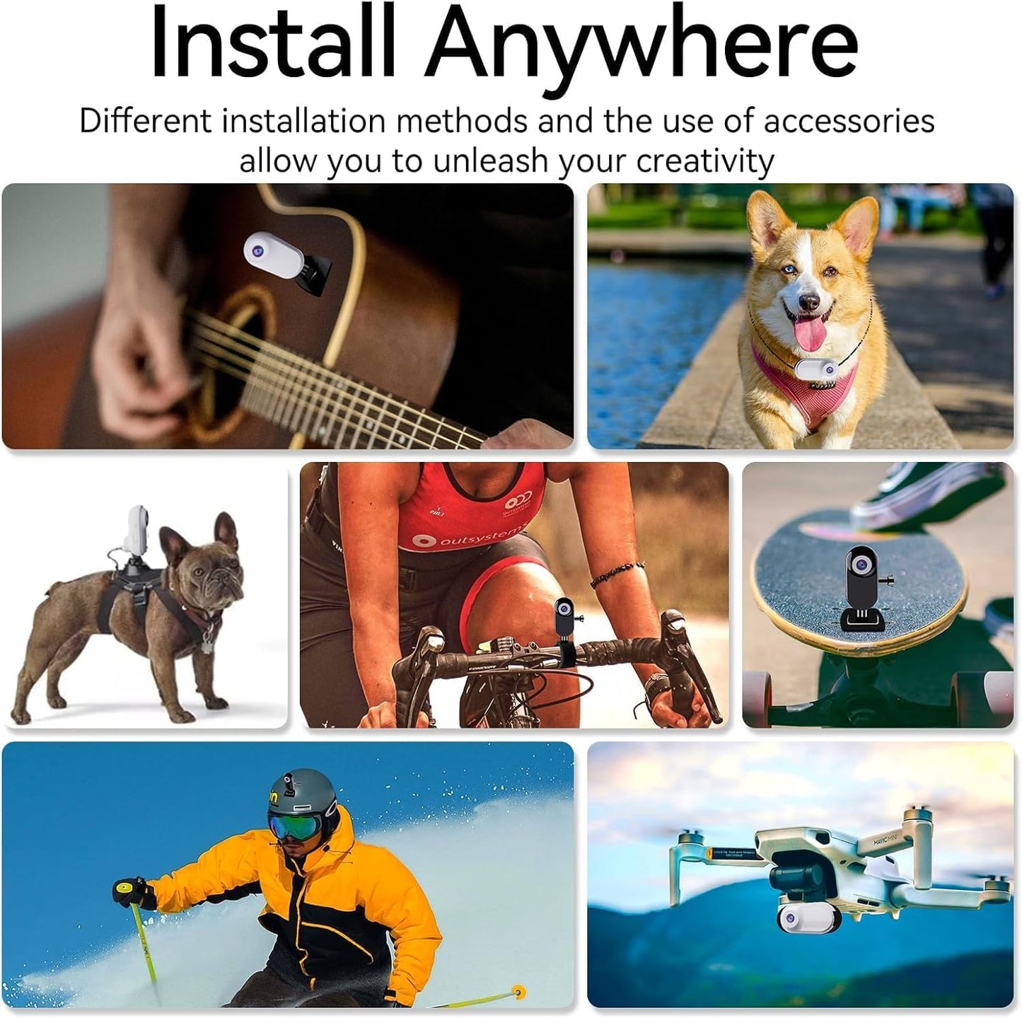 Mini Body Camera 1080P with 32GB Card Helmet Camera Body Cameras with Audio and Video Recording Multi-Function Accessory Bodys Cam