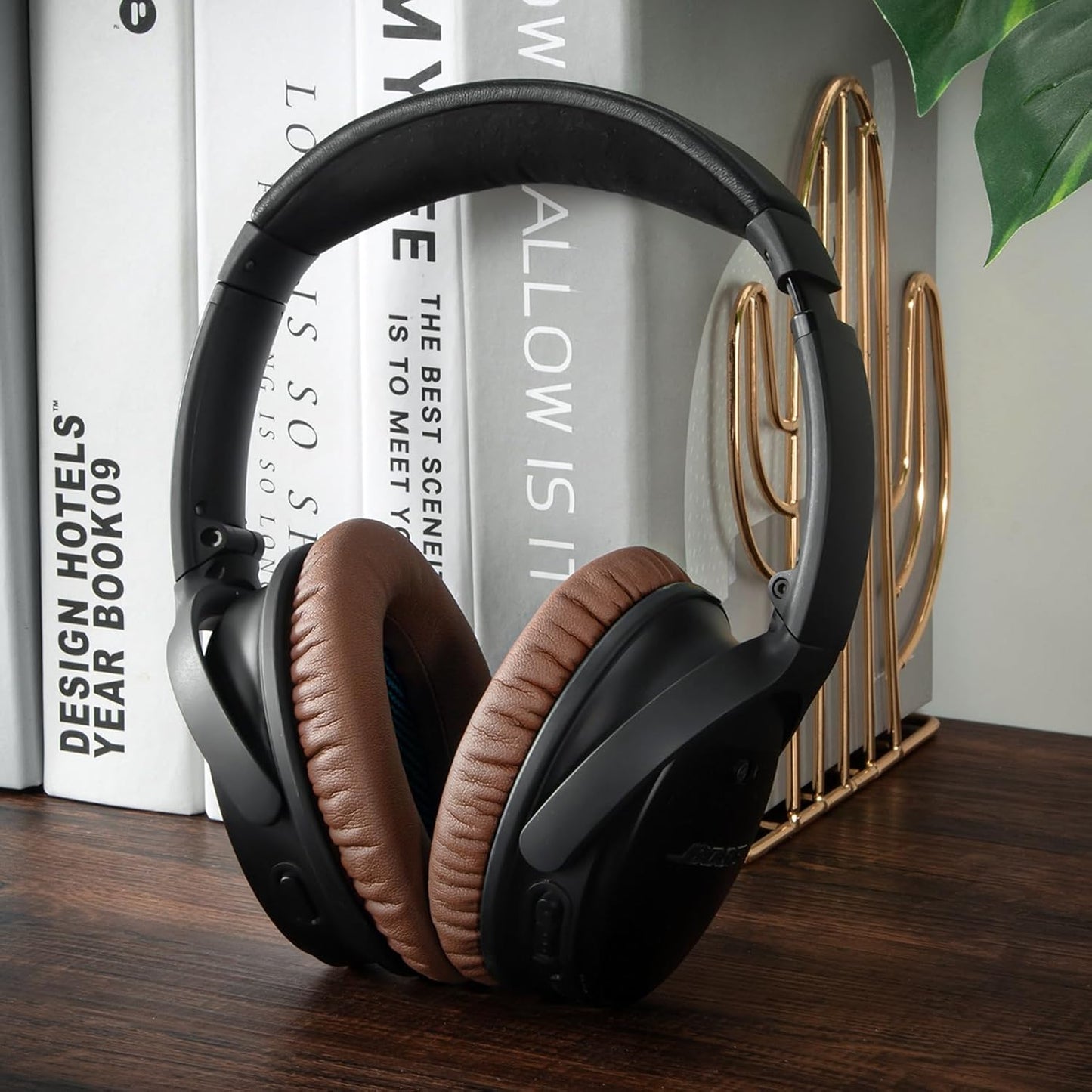 Replacement Ear Pads Earpads for Bose QuietComfort QC 2 15 25 35 Ear Cushion for QC2 QC15 QC25 QC35 SoundLink SoundTrue Around-Ear II AE2 (Black)