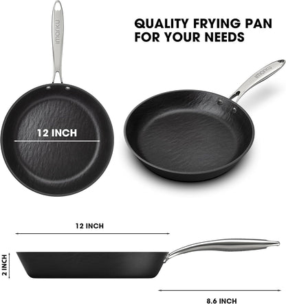 imarku Non Stick Frying Pans - 10 inch Frying Pan Nonstick Skillet, Egg Pan Omelette with Cool Stainless Steel Handle, Dishwasher Safe, Free of PFAS&PFOA, Easy Cleanup, Gifts for Men and Women