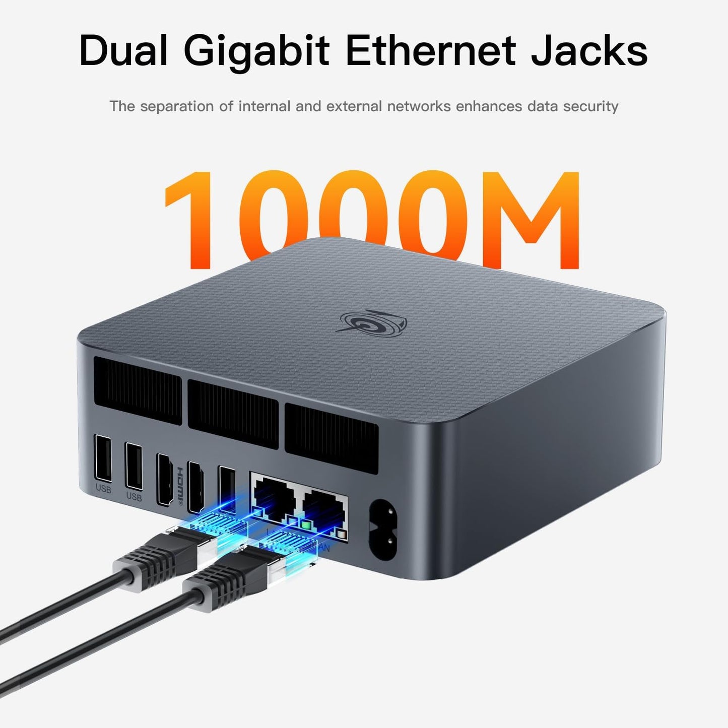 Beelink SER8 Mini PC, AMD Ryzen 7 8845HS(4nm, 8C/16T) up to 5.1GHz, Mini Computer 32GB DDR5 RAM 1TB M.2 NVME SSD, Desktop PC 4K@144Hz Triple Display, Mini Gaming Computer WiFi6/BT5.2/2.5Gbps/W-11 Pro