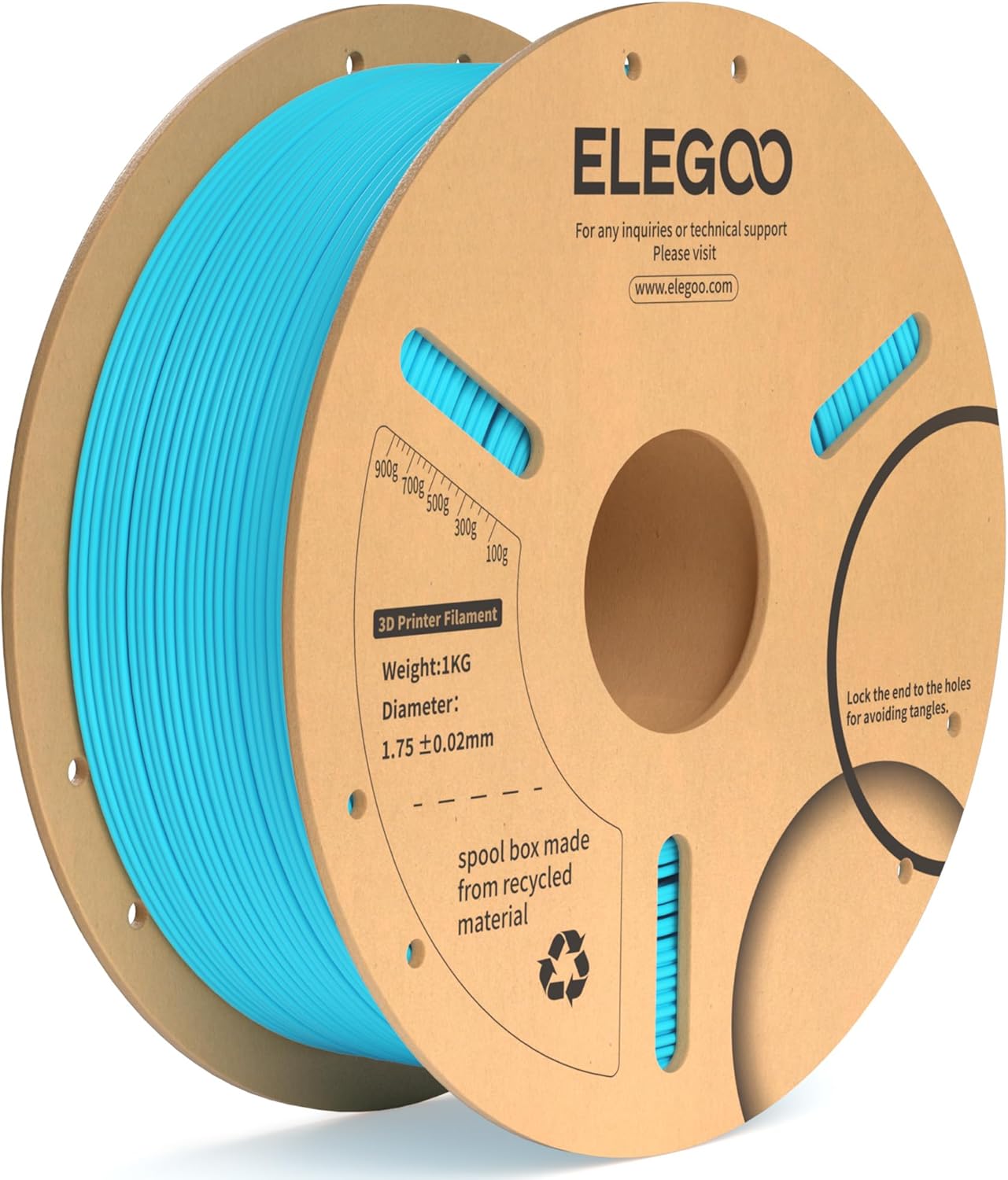 ELEGOO PLA+ Filament 1.75mm Black 4KG, PLA Plus 3D Printer Filament, Dimensional Accuracy +/- 0.02 mm, Tough & High Strength, Fit for Most FDM Printers(1KG/Spool, 2.2 lbs)