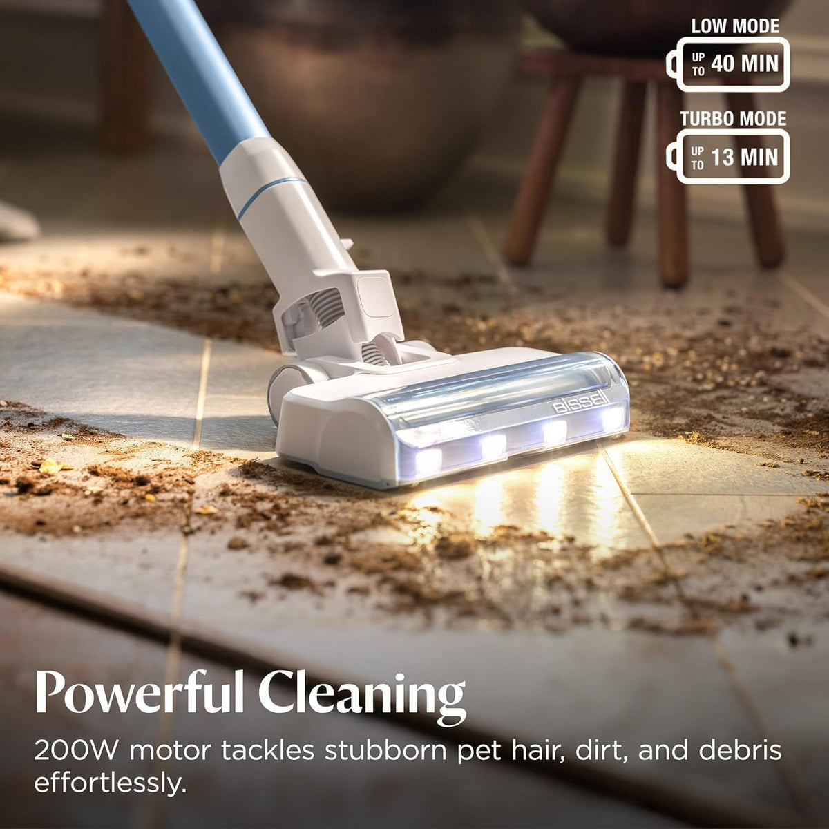 BISSELL PowerClean 200W Self-Standing Cordless Vacuum, 4173B