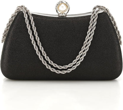 Buric Evening Clutch Bag for Women Glitter Shiny Dress Purse Wedding Bride Handbags Evening Clutches for Cocktail Party