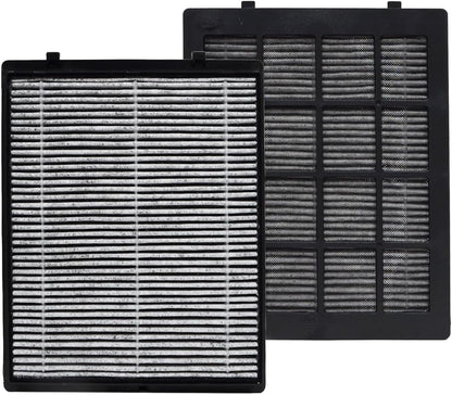 PUREBURG Replacement Filter Compatible with LUFTRUM C401 Car Air Purifier,2-Pack H13 True HEPA 3-Stage Filtration Activated Carbon 2-in-1 - PuriLite