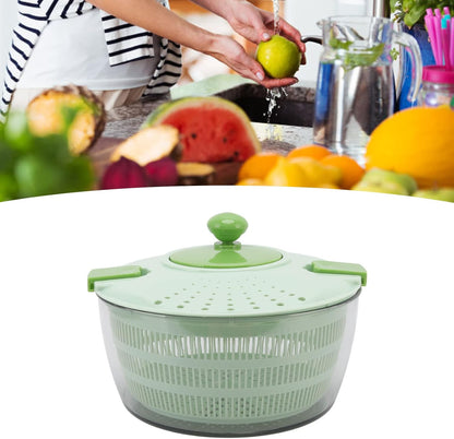 4L PP Multifunction Vegetable Dryer Salad Spinner, Efficient Lettuce Drainer Bowl for Kitchen, Easy to and Store, Safe and, Green