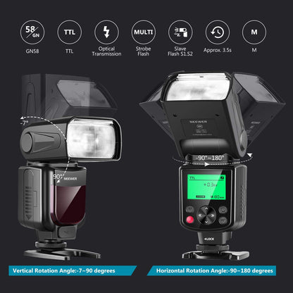 NEEWER NW635II-S TTL Camera Flash Speedlite with Soft Diffuser, Compatible with Sony A9 II A9 A7R V A7R IV A7 IV A7R III A7S III A7 III A7S II A7R II A7S A7 A7C A1 A6600 A6500 A6100 A6000 A99 A350
