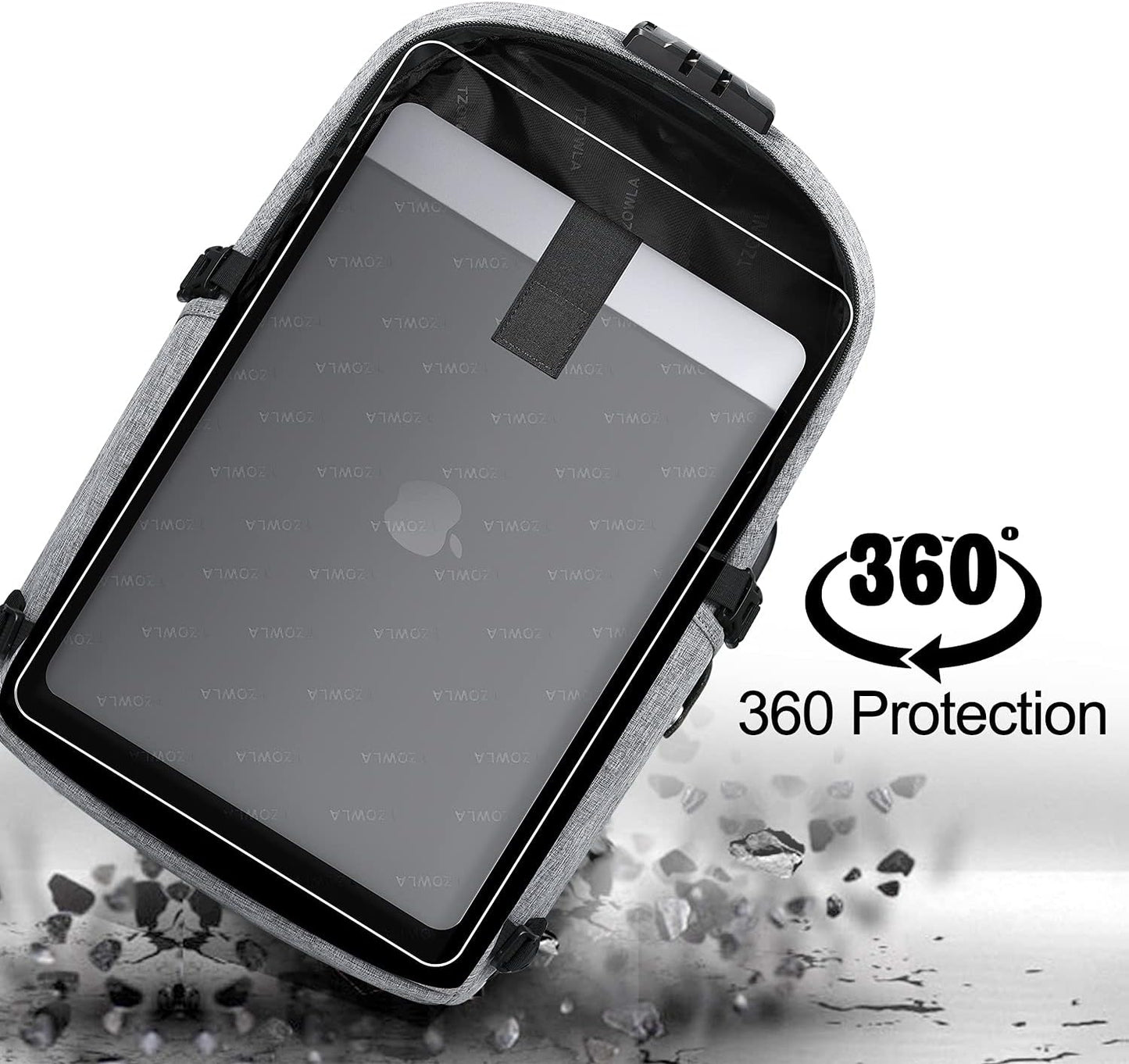 Tzowla Laptop Travel Slim School Backpack Water Resistant Anti-Theft Bag with USB Charging Port and Lock 15.6 Inch Computer Business Backpacks for Men Women College Student Gift,Bookbag Casual Daypack