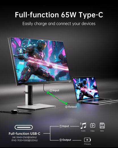 KTC 32 Inch 2K Computer Monitor, IPS 1440p Monitor with Ultra-Thin Bezels, HDR10, Freesync/G-sync, HDMI/DP Ports, Tilt Adjustable, Eyecare, Ideal for Business, Office, and Casual Gaming