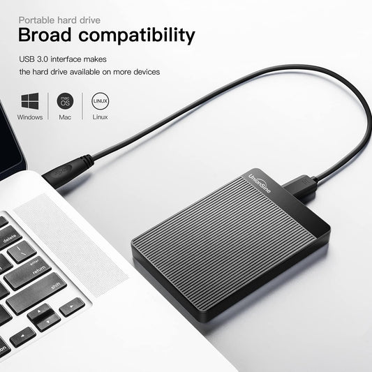 UnionSine 1TB Ultra Slim Portable External Hard Drive HDD-USB 3.0 Storage