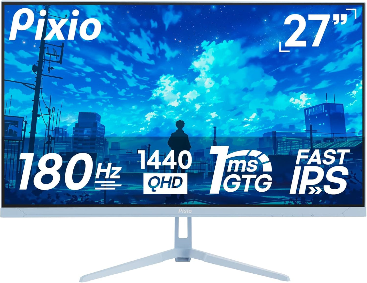 Pixio PX248 Wave 24 inch 200Hz Refresh Rate FHD 1080p Resolution Fast IPS Panel 1ms GTG Response Time Adaptive Sync Gaming Monitor with Adaptive Sync