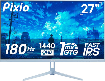 Pixio PX248 Wave 24 inch 200Hz Refresh Rate FHD 1080p Resolution Fast IPS Panel 1ms GTG Response Time Adaptive Sync Gaming Monitor with Adaptive Sync