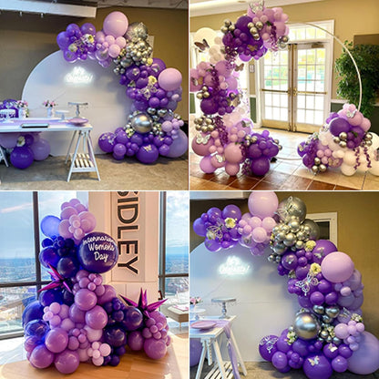 Gold Metallic Chrome Latex Balloon Arch Kit, 102PCS 18In 12In 10In 5In Arch Garland For Festival Picnic, Engagement, Wedding, Birthday Party, Gold Theme Anniversary Decoration With 33FT Ribbon
