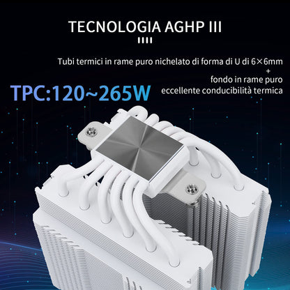 Thermalright Peerless Assassin 120 SE Black CPU Cooler, 6 Heat Pipes AGHP Technology, Dual 120mm PWM Fans, 1550RPM Speed, for AM4/AM5 and Intel LGA 1700/1851/115X/1200,Computer CPU Cooling