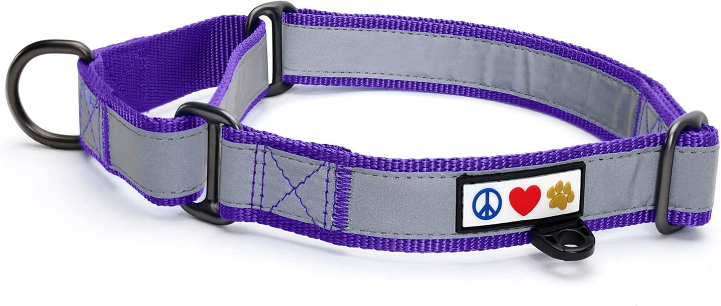 Pawtitas Chain Martingale Dog Collar Puppy Collar Reflective Dog Collar Training Dog Collar Behavioral Dog Chain Collar Collar Large Dog Collar Orange Dog Collar