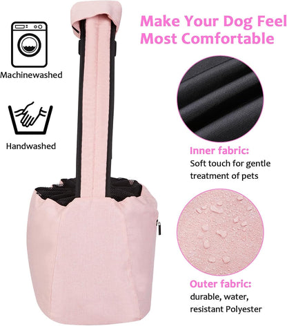 Ownpets Pet Dog Sling Carrier Bag Adjustable Padded Strap Dog Hand Free Safe Mesh Pet Carrier for Small Medium Dog Cat, Fit 10lbs up to 20 Pounds