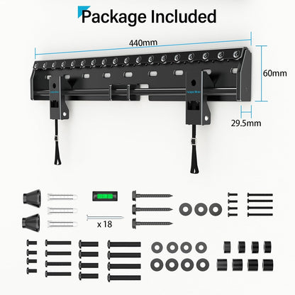 Supcline TV Wall Mount for 26-65 Inch TV up to 154 lbs, Studless Wall Mount TV Bracket with Max VESA 400x400mm, Low Profile Drywall TV Mount, Easy Install No Stud TV Mount