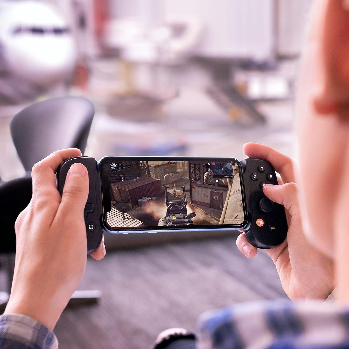BACKBONE One Mobile Gaming Controller for iPhone (Lightning) - PlayStation Edition - 2nd Gen - Turn Your iPhone into a Gaming Console - Play Xbox, PlayStation & More (3 Months Apple Arcade Included)