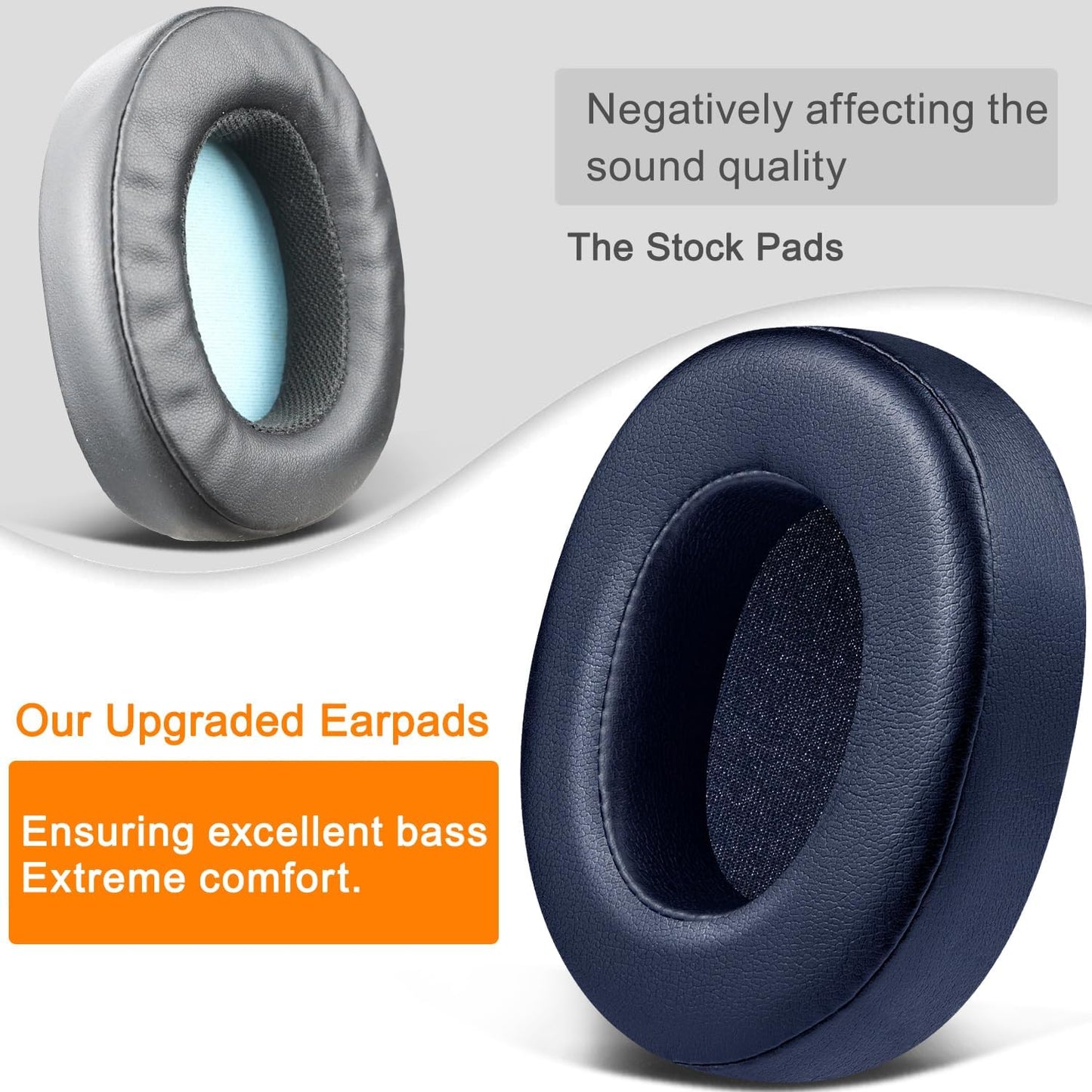 SOULWIT Replacement Earpads for Skullcandy Hesh 3/ANC/Evo & Crusher Wireless/ANC/Evo & Venue ANC Over-Ear Headphones, Ear Pads Cushions with Noise Isolation Foam - Hesh3 PL Black