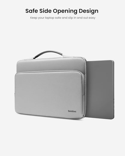 tomtoc 360 Protective Laptop Carrying Case for 16-inch New MacBook Pro M4/M3/M2/M1 Pro/Max 2024-2019, Water-Resistant Laptop Bag Sleeve with Accessory Pocket for The New Razer Blade 15